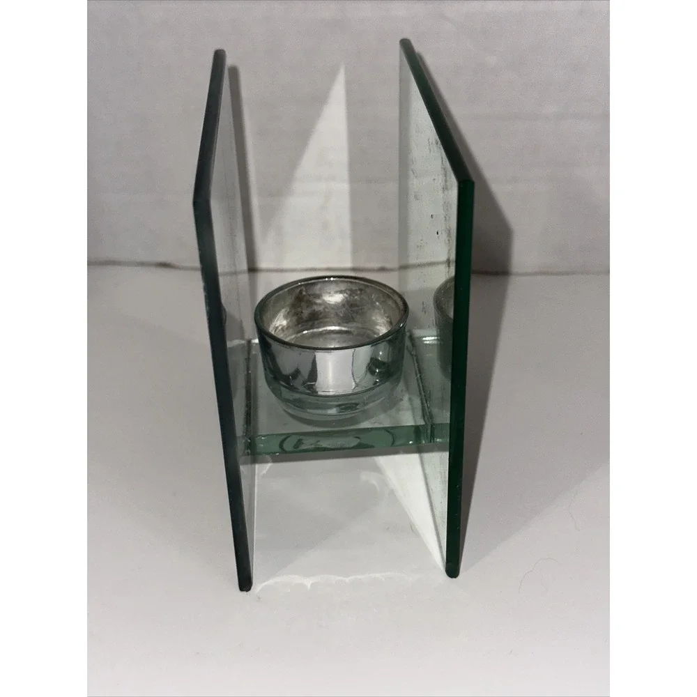 Pier 1 Imports Eiffel‎ Tower Glass Tea Light Candle Holder Paris Decor Mirror